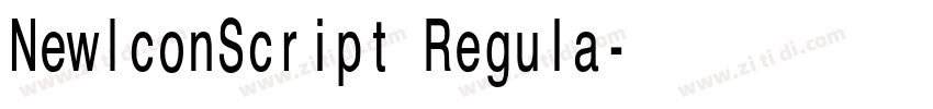 NewIconScript Regula字体转换 NewIconScript Regula字体转换
